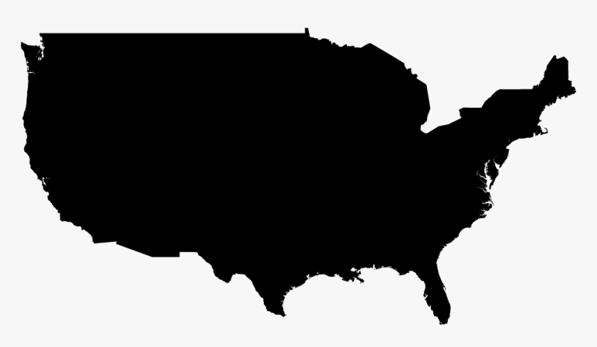 Alaska Silhouette Vector Map Clip Art - Usa Map Vector, HD Png Download, Free Download