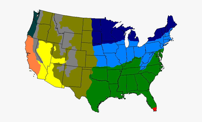 Climate Map Usa - Usa Climate Map, HD Png Download, Free Download