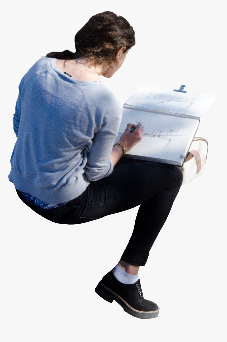 People Sitting From Back Png, Transparent Png, Free Download