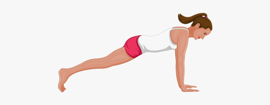 How To Do Plank Pose - Phalakasana Pose, HD Png Download, Free Download