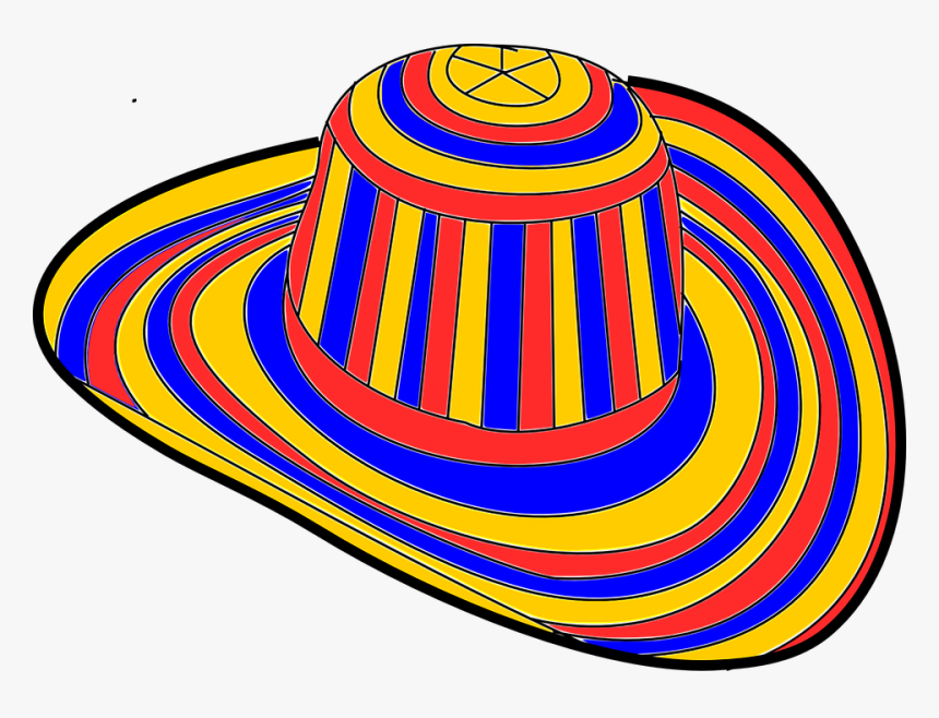 Sombrero Voliado &quot - Colombia Sombrero Png, Transparent Png, Free Download