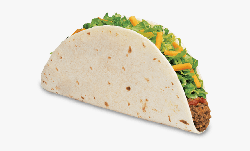 Food Softshellbeeftaco - Taco John's Beef Taco, HD Png Download, Free Download