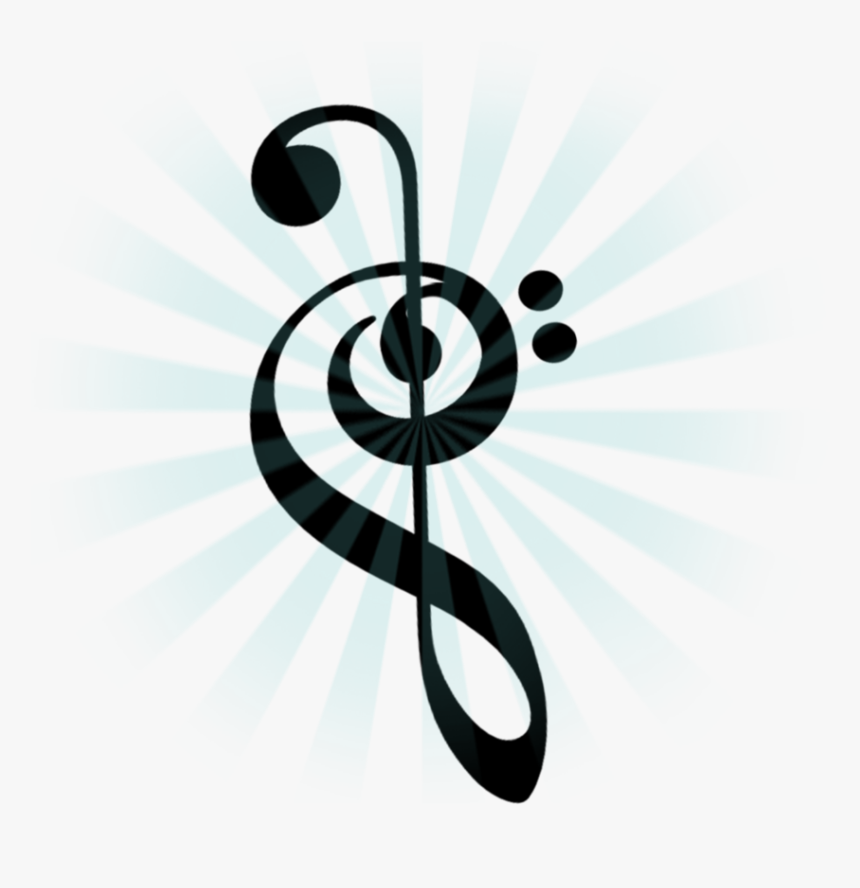 Violin And Bass Key - Music Heart And Semicolon Tattoo, HD Png Download, Free Download