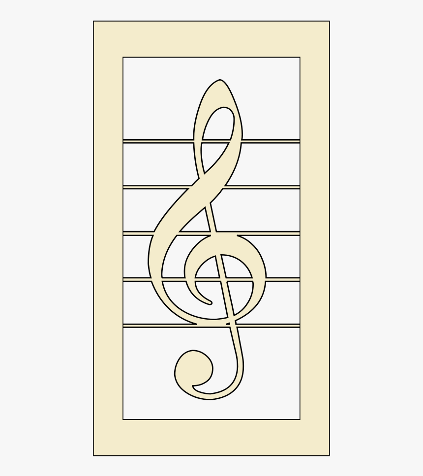 Violin Key Svg Clip Arts - Violin Key Vector, HD Png Download, Free Download