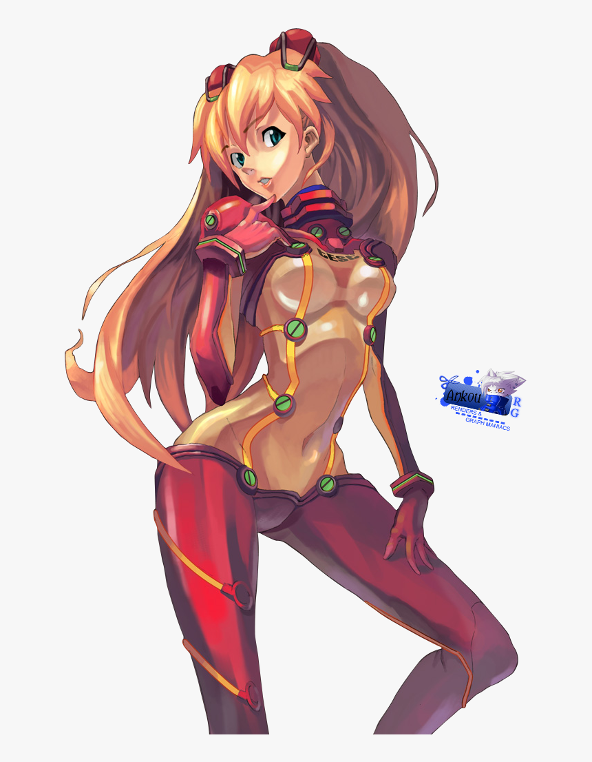 Renders Asuka Langley Evangelion Rousse Combinaison - Asuka Langley Render, HD Png Download, Free Download