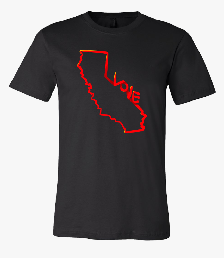 Love California State Map Outline Souvenir Gift T-shirt - Cochlear Implant T Shirt, HD Png Download, Free Download