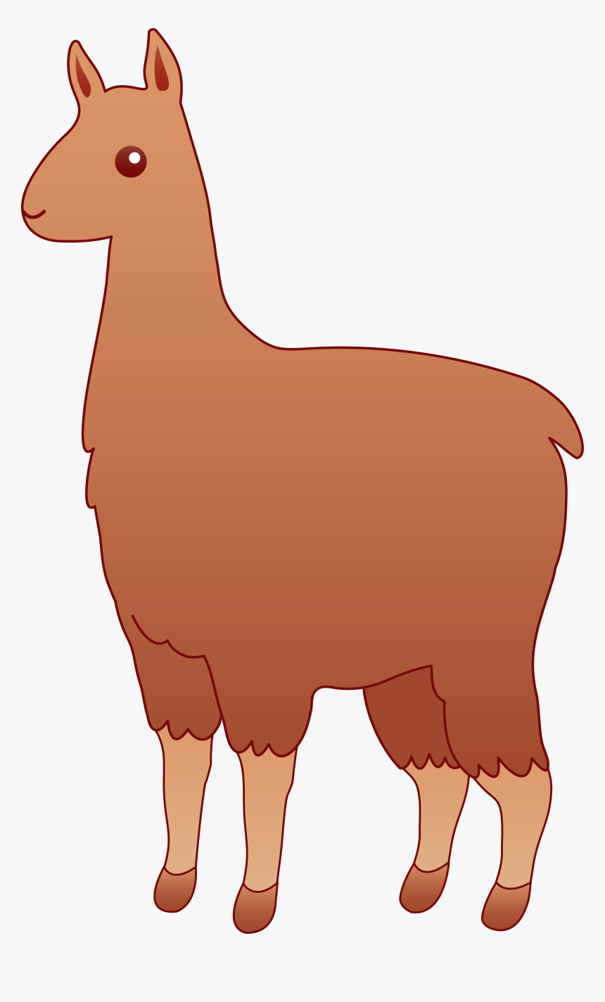 Fluffy Brown Llama - Alpaca Clip Art, HD Png Download, Free Download