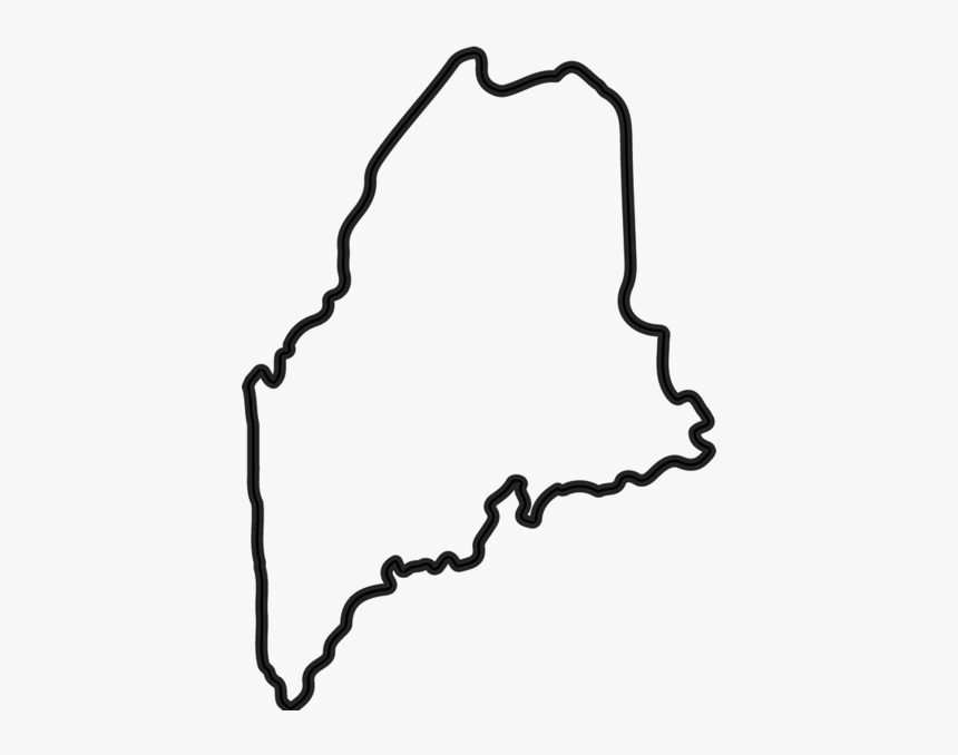 Clip Art New Hampshire Clipart - State Of Maine Drawing, HD Png Download, Free Download