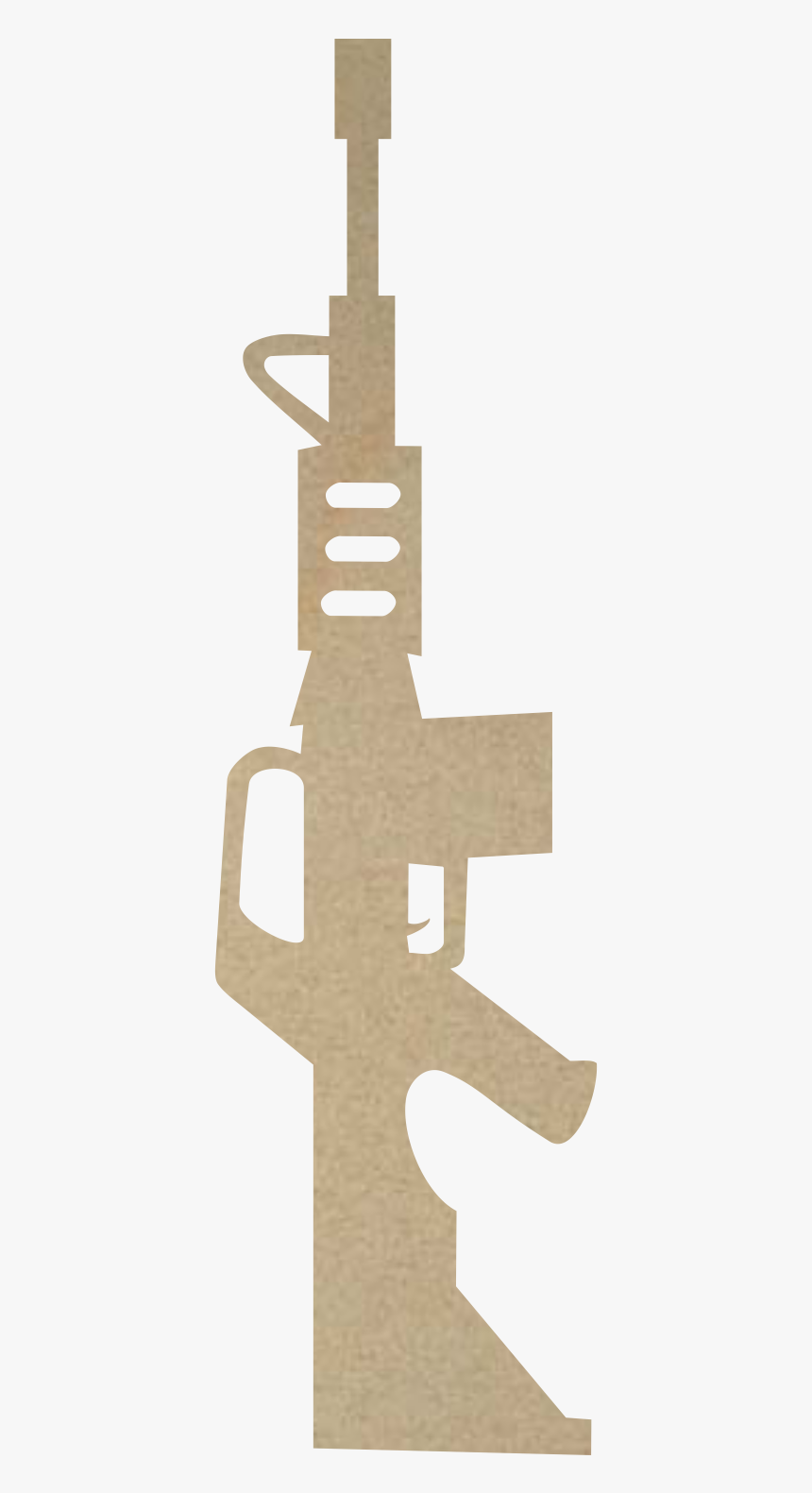 Wooden Ar15 Cutout - Floor, HD Png Download, Free Download