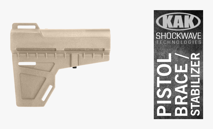 Kak Shockwave Blade Ar 15 Pistol Brace Stabilizer - Assault Rifle, HD Png Download, Free Download