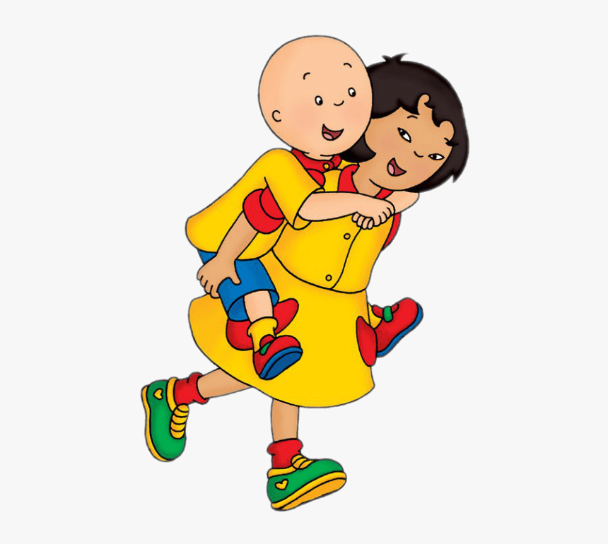 Free Png Download Caillou On Sarah"s Back Clipart Png - Caillou Sarah, Transparent Png, Free Download