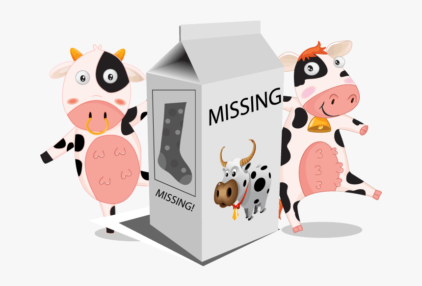 Milk Carton Missing Page Image - Cow Milk, HD Png Download, Free Download