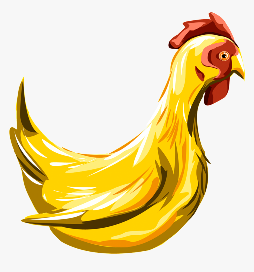 Aesthetic Cartoon Animal Painting Png - Rooster, Transparent Png, Free Download