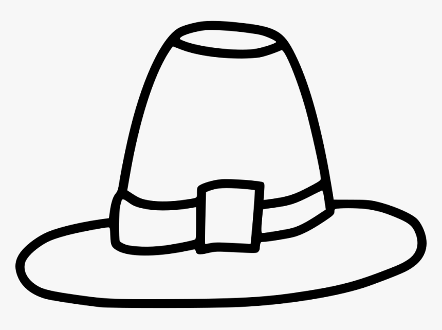 Pilgrim Hat Tradition Cap - Pilgrim Drawing Transparent, HD Png Download, Free Download