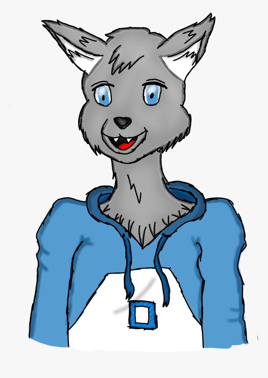 Furry Wolf Drawing - Easy Furry Wolf Drawing, HD Png Download, Free Download