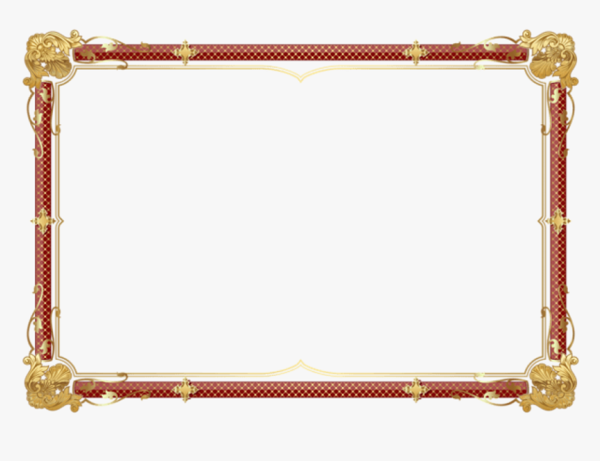 Download Vintage Border Frame Transparent Clipart Png - High Resolution Certificate Border, Png Download, Free Download