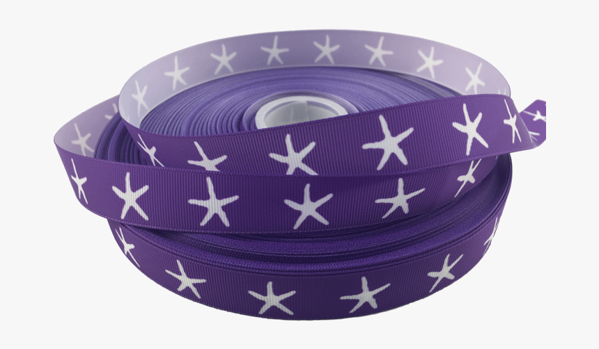 Ribbons [tag] Star Fish Grosgrain Ribbons 7/8″, Purple - Ceramic, HD Png Download, Free Download