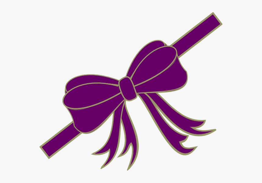 Purple Christmas Bow Clipart, HD Png Download, Free Download