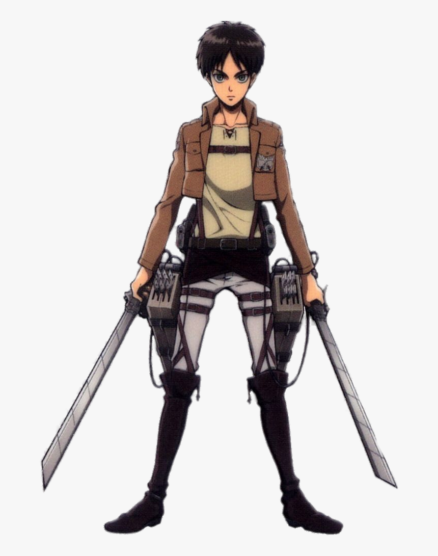 Eren Yeager With Two Swords - Attack On Titan Eren Human, HD Png Download, Free Download
