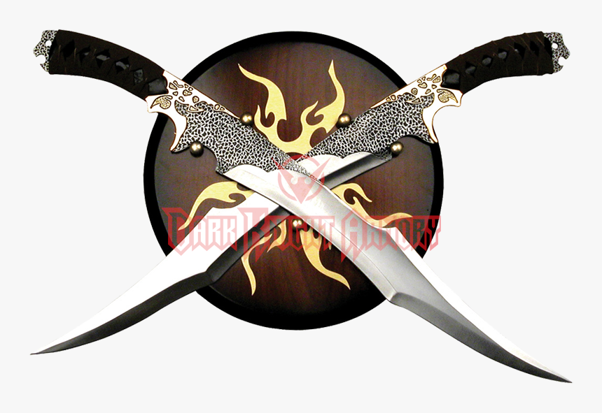 Elf Warrior Dual Swords - Dual Swords, HD Png Download, Free Download