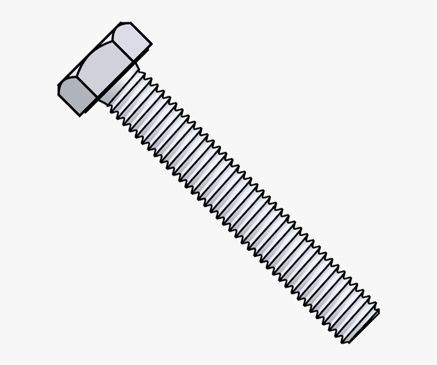 Tap Bolt, Zinc Plated Clipart , Png Download - Parallel, Transparent Png, Free Download