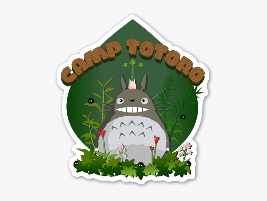 Camp Totoro Sticker - Cartoon, HD Png Download, Free Download