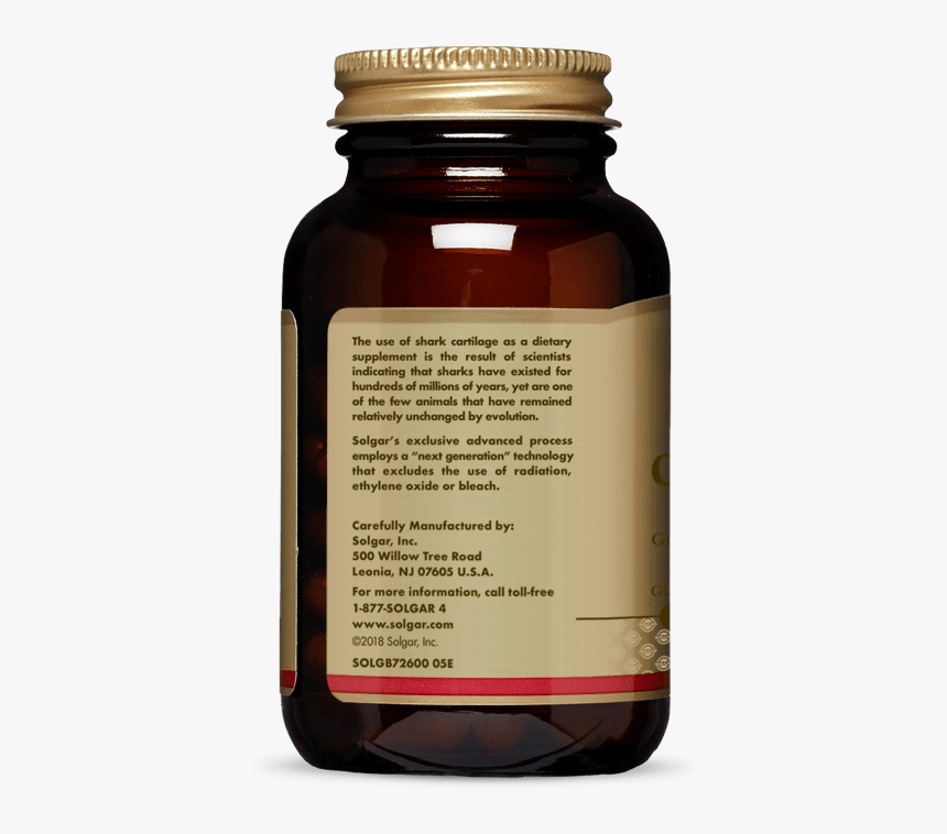 100% Pure Shark Cartilage 750 Mg Vegetable Capsules - Tablet, HD Png Download, Free Download