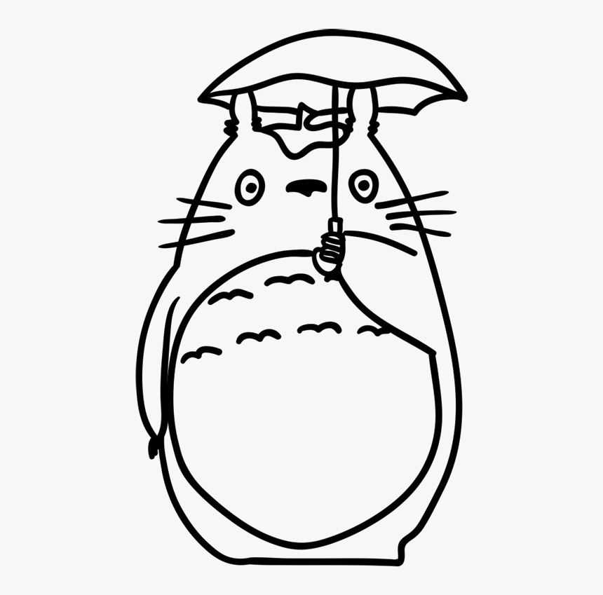 Learn Easy To Draw Totoro Ghibli Characters Step - Studio Ghibli, HD Png Download, Free Download