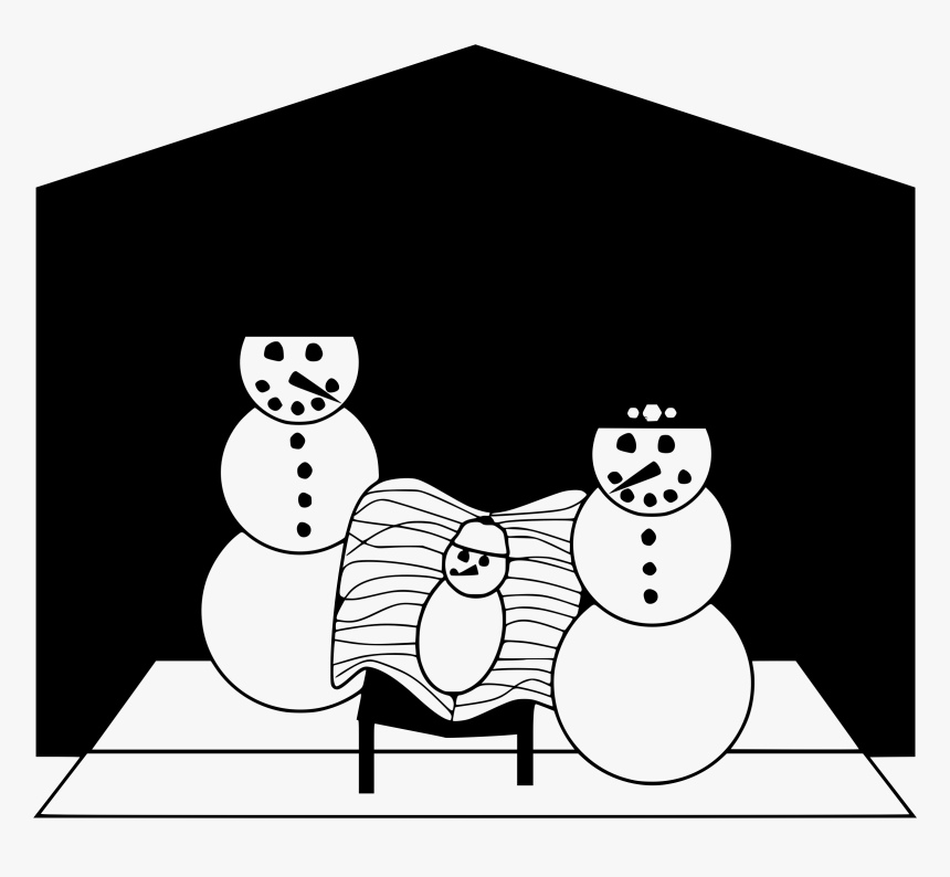 A Snowman Nativity Clip Arts - Christmas Day, HD Png Download, Free Download