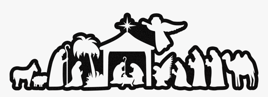Nativity - Nativity Silhouette Gold Png, Transparent Png, Free Download