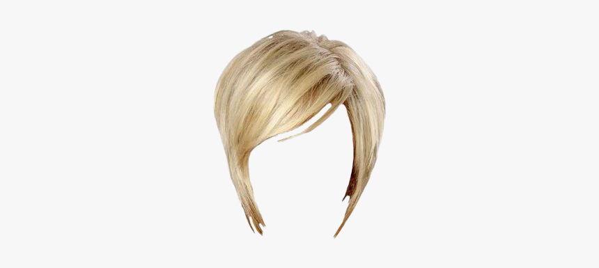 Women Blonde Hair Transparent Background - Short Blond Wig Png, Png Download, Free Download