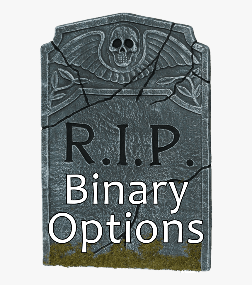 A Headstone Stating "rip Binary Options" - Scary Headstones, HD Png Download, Free Download