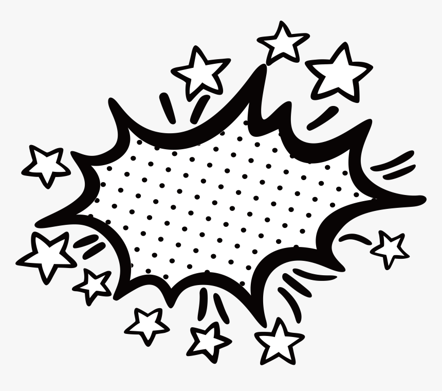 Clipart Explosion Line Art - Explosion Sticker Png, Transparent Png, Free Download