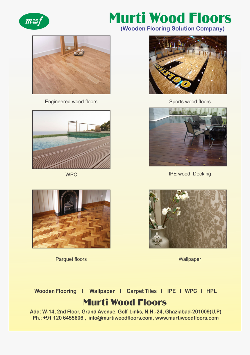 Wood Flooring Brochure , Png Download - Werzalit Terraza, Transparent Png, Free Download