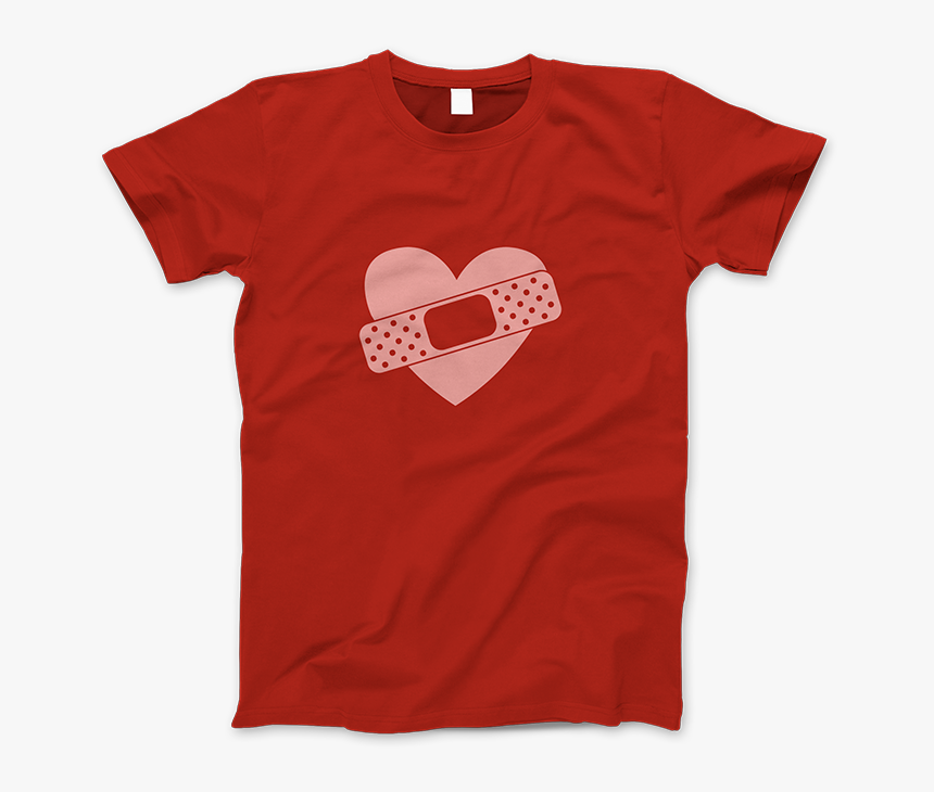 Bandaid Heart - T-shirt, HD Png Download, Free Download