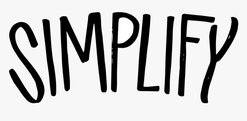 Simplify-01 - Calligraphy, HD Png Download, Free Download