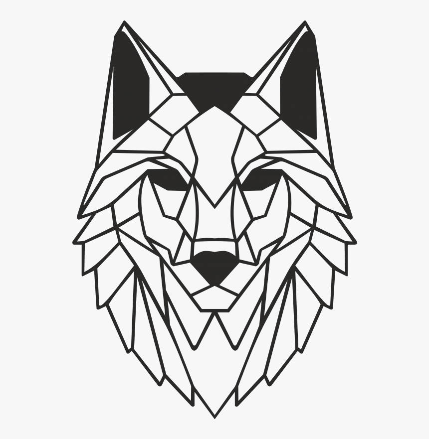Transparent Wolf Face Png Geometric Wolf Png Png Download Kindpng