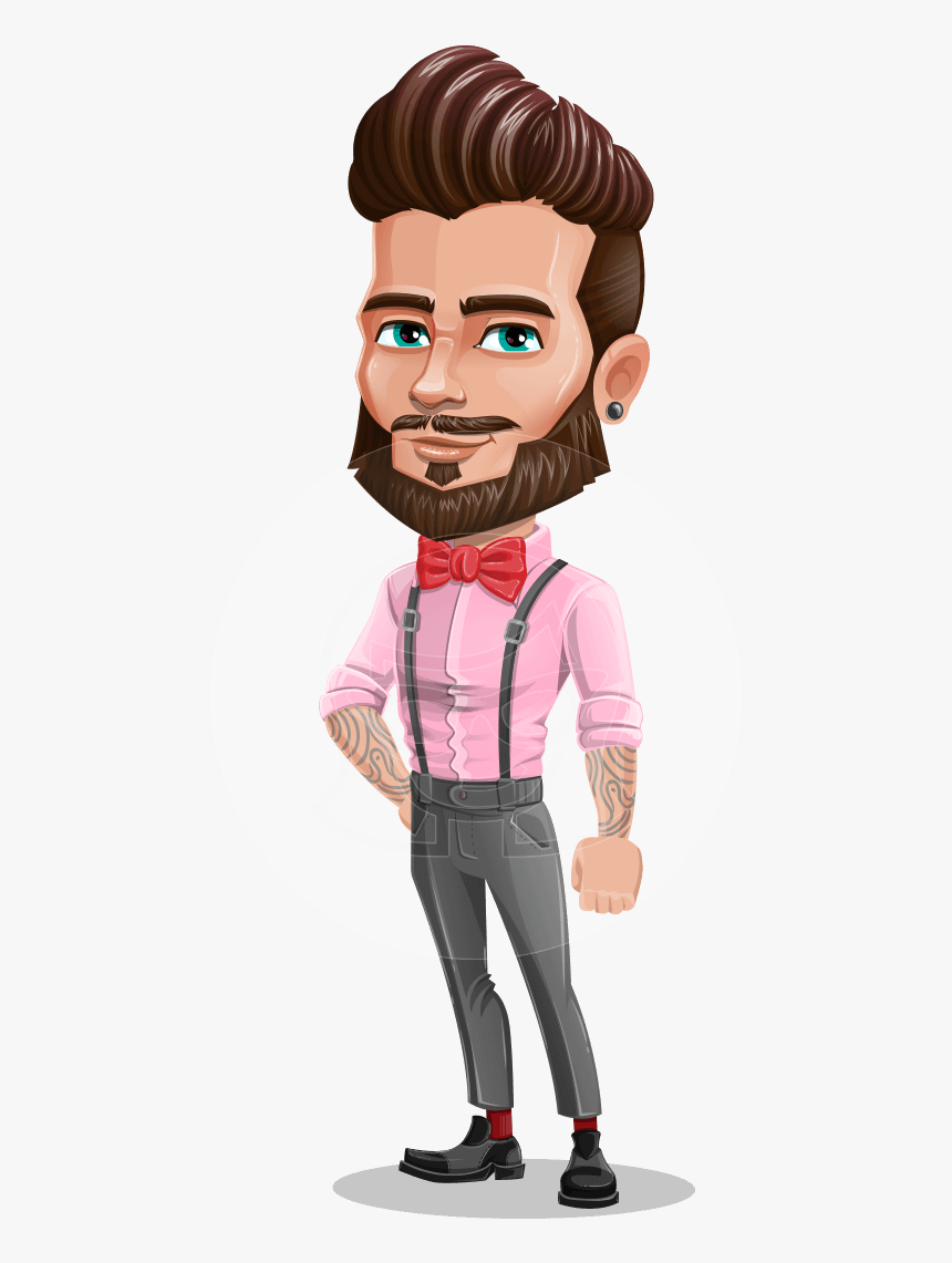 Cartoon Man With Bowtie, HD Png Download, Free Download