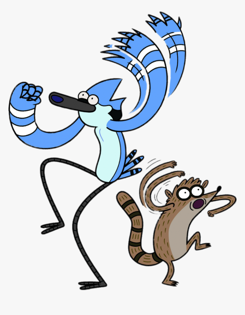Mordecai And Rigby Dancing - Regular Show Mordecai And Rigby, HD Png Download, Free Download