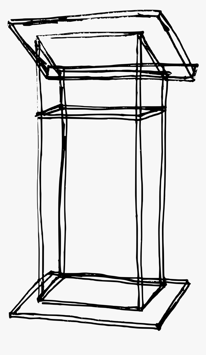 Lecturer Podium Clip Arts - Lectern Clip Art, HD Png Download, Free Download