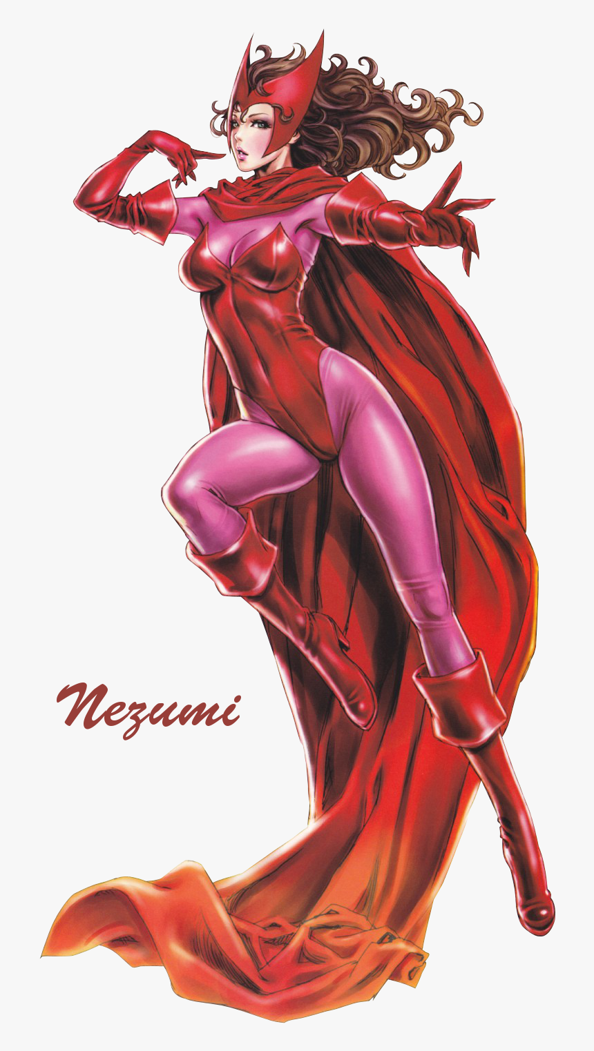 Marvel Bishoujo Scarlet Witch , Png Download - Marvel Vs Capcom Scarlet Witch, Transparent Png, Free Download