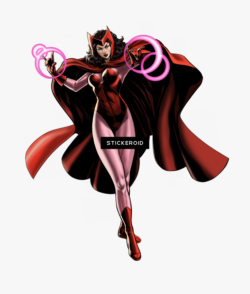 Marvel Cinematic Girl Super Heroes , Png Download - Scarlet Witch Marvel Classic, Transparent Png, Free Download