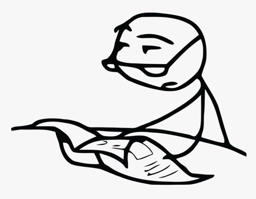 Cereal Guy Png Transparent Image - Meme Newspaper Guy, Png Download, Free Download