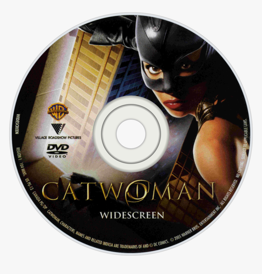 Image Id - - Catwoman 2004 Dvd Disc, HD Png Download, Free Download