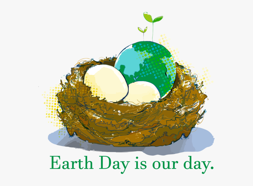 Transparent Earth Day World Bird Nest Earth For Happy - Clip Art, HD Png Download, Free Download