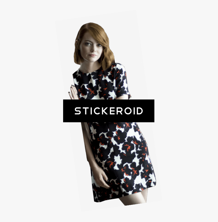 Emma Stone Leaning - Girl, HD Png Download, Free Download