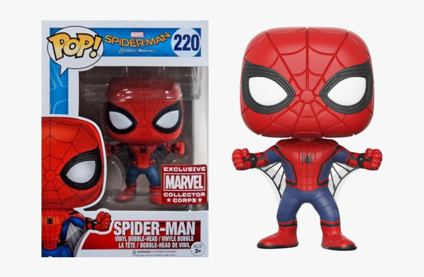 Marvel Collector Corps Spider Man Homecoming Us Exclusive - Funko Pop Spiderman Homecoming, HD Png Download, Free Download