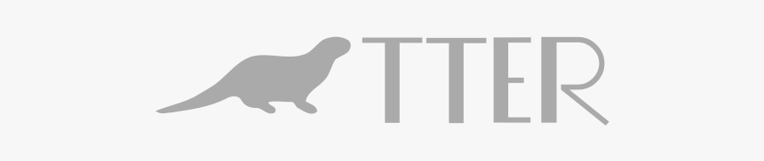 Otter Typography - Otter, HD Png Download, Free Download