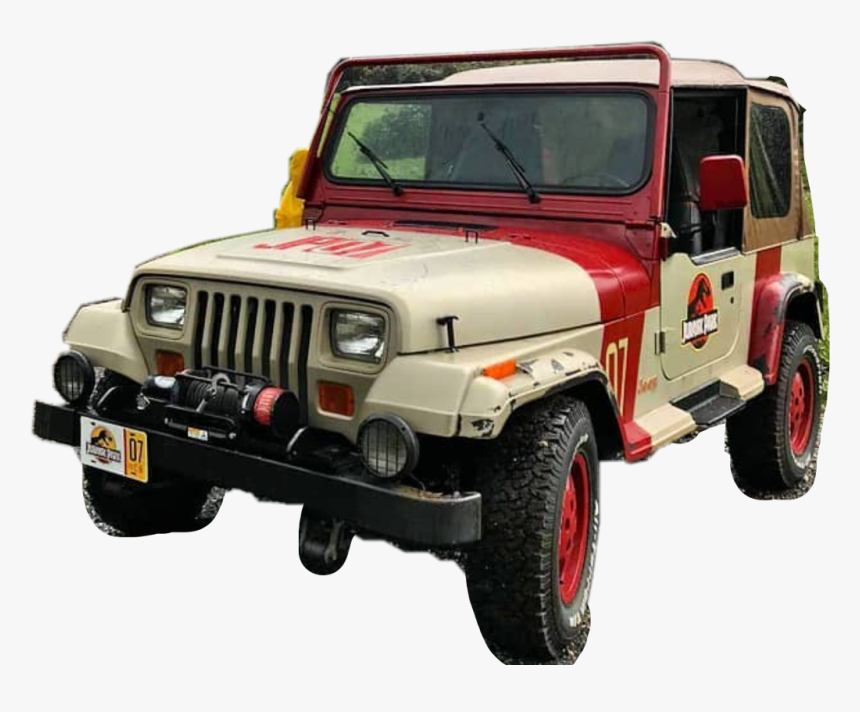 Jp Jurassicpark Jeepfreetoedit - Jeep Jurassic Park Sticker, HD Png Download, Free Download