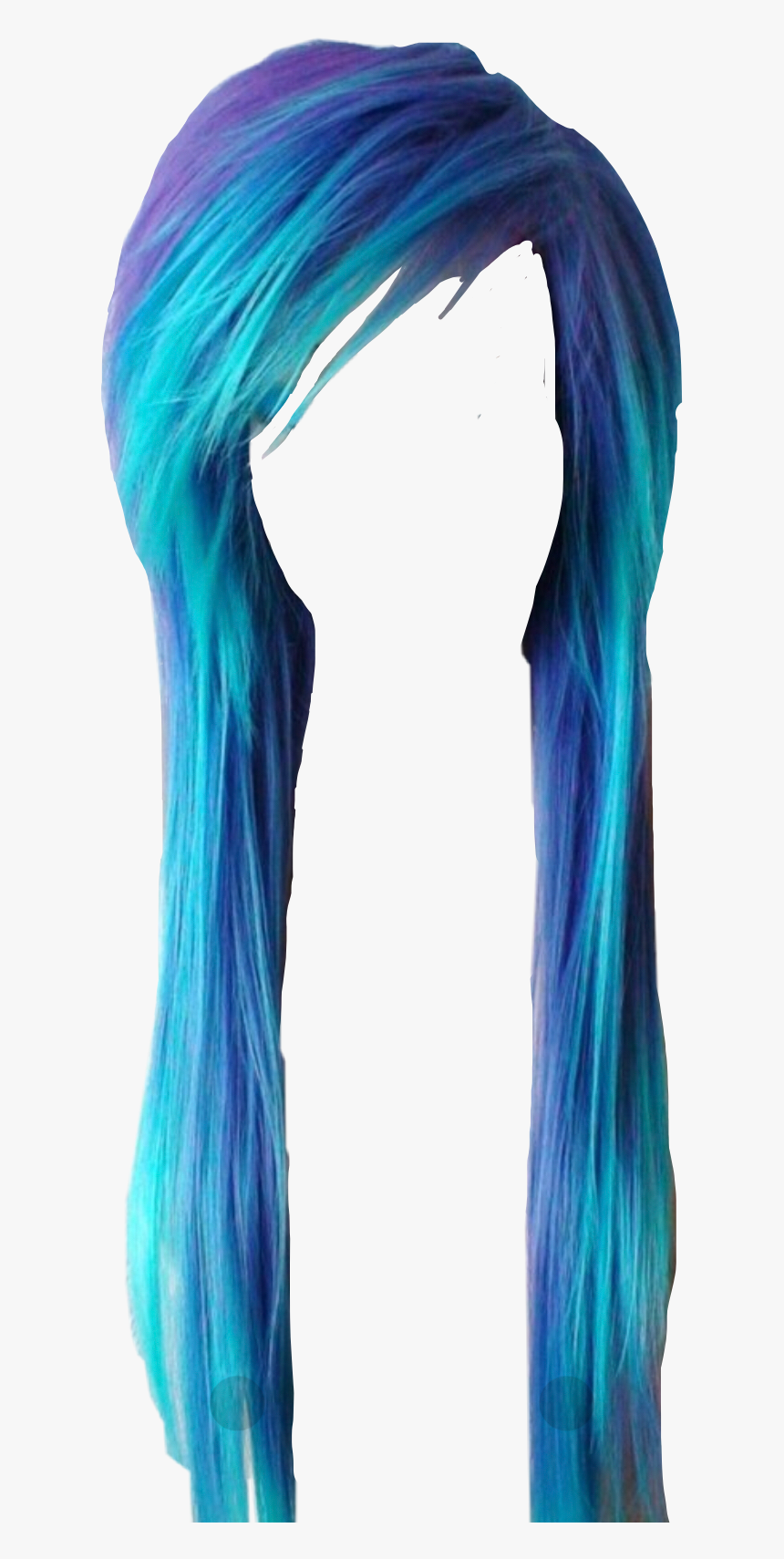 Blue Scene/emo Hair - Lace Wig, HD Png Download, Free Download